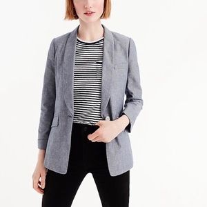 J. crew linen unstructured blazer